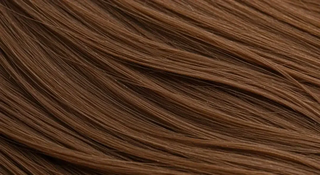 Healthy shiny hair after hair mask treatment