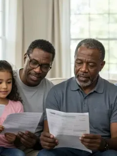 American families checking tax documents for Earned Income Tax Credit eligibility