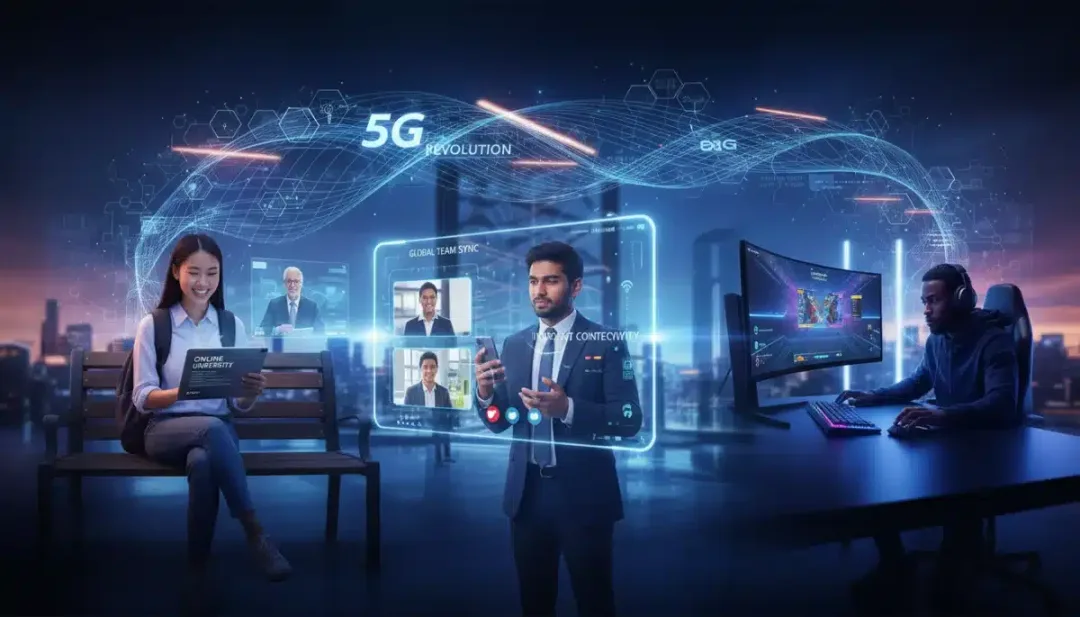 Diverse users benefiting from 5G device connectivity