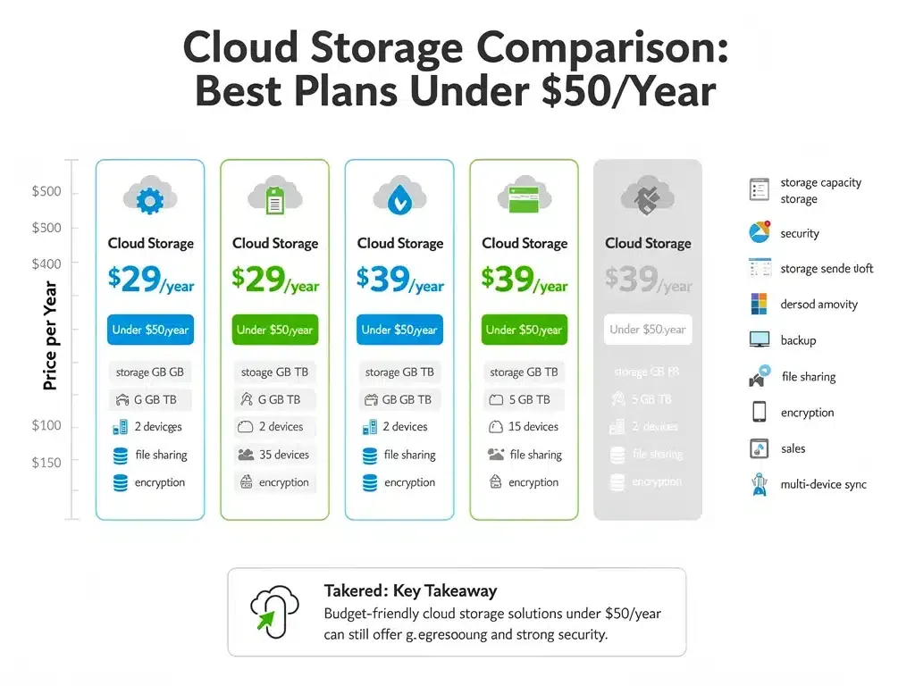 Comparison of affordable cloud storage plans
