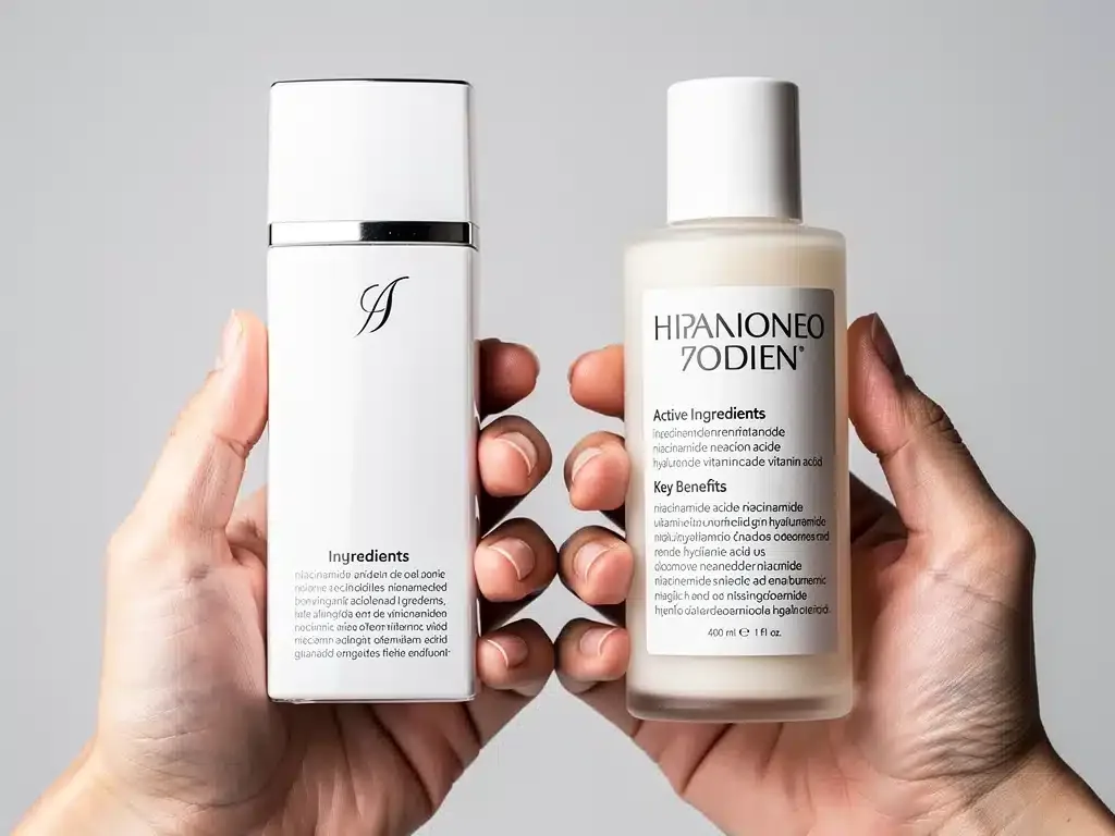 Comparing skincare product ingredients for value and efficacy