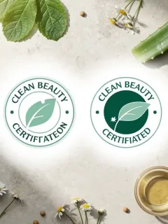 Two prominent clean beauty certification seals, symbolizing trust and non-toxic standards in the U.S. beauty market for 2026.
