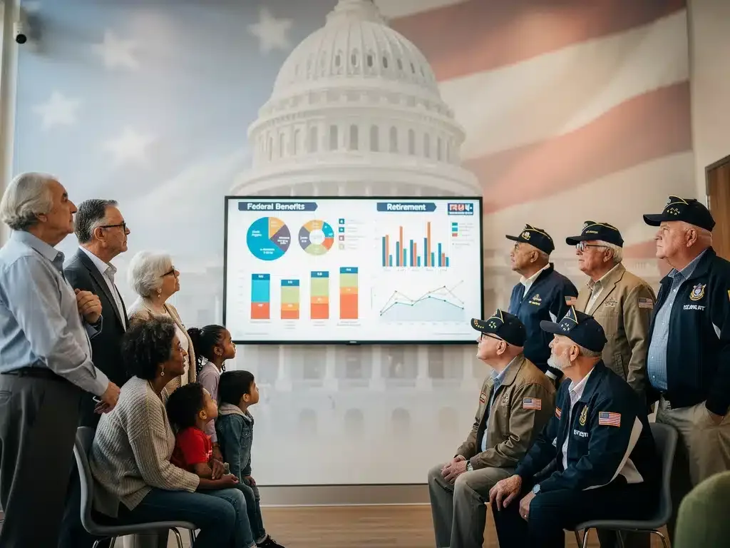 Americans reviewing 2026 Federal Benefits Updates on a screen