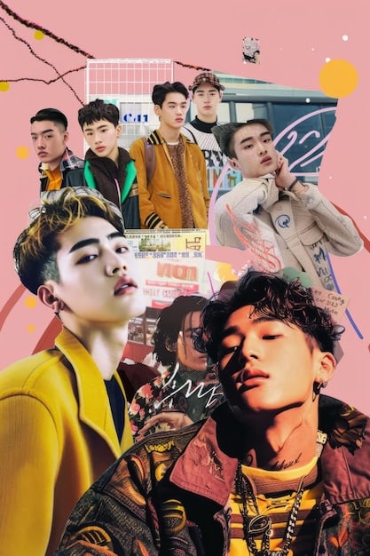 A collage featuring images of popular K-drama OST albums, showcasing various artists and drama titles. The overall aesthetic is vibrant and modern, with a focus on the diversity of musical styles within the K-drama OST genre.