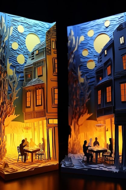 A side-by-side comparison of a scene from a novel and its corresponding scene in a drama adaptation, highlighting the differences in visual interpretation and character portrayal.