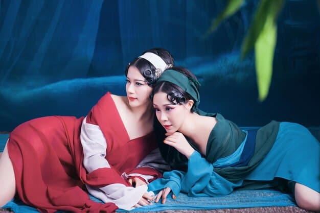 A side-by-side comparison of two different actresses playing the same historical empress in separate Chinese historical dramas, with text overlay highlighting the contrasting interpretations of her character: one as a wise and benevolent ruler, the other as a scheming and ruthless manipulator.