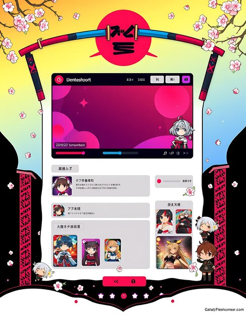 A screenshot of a popular Japanese music streaming website, showcasing the interface and highlighting a J-drama OST album. The screenshot should include English translations overlaid on the key navigation elements to guide users.