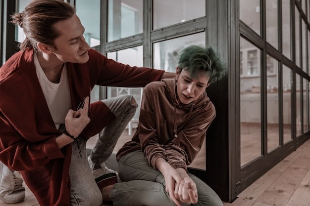 A still from a emotionally loaded scene involving a confrontation.