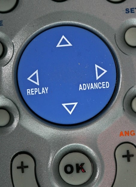 A close-up of a Roku remote control showcasing its minimalist design and dedicated shortcut buttons to popular streaming services like Netflix and Hulu.