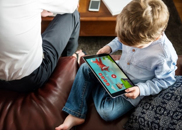 A tablet displaying the Disney+ app, where a parent is navigating the parental controls section of the profile settings. The screen highlights options such as content ratings and profile PIN setup, with a focus on ease of use.