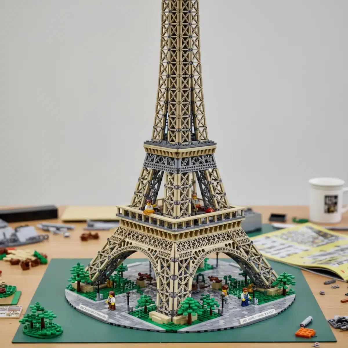 Detailed close-up of a complex Lego Ideas set