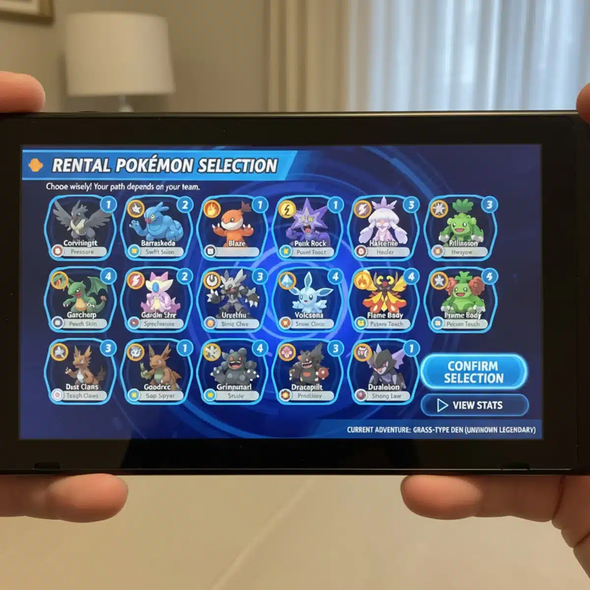 Strategic Pokémon selection for Dynamax Adventures rental team