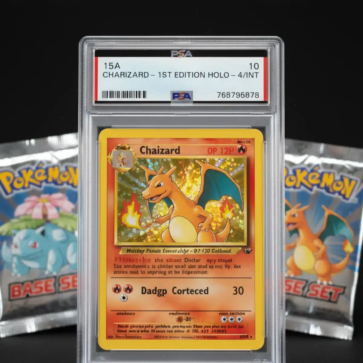 Close-up of a professionally graded rare Pokémon card, symbolizing investment potential