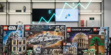 Collection of valuable Lego sets on display, ready for investment growth in 2025