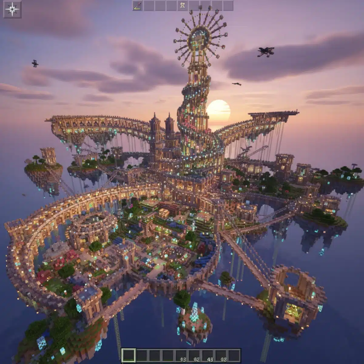 Impressive Minecraft base built with new 2025 update blocks