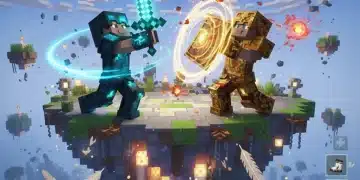Minecraft 2025 Combat Update: New PvP Strategies Unveiled Dynamic Minecraft PvP battle with new combat mechanics and updated player gear