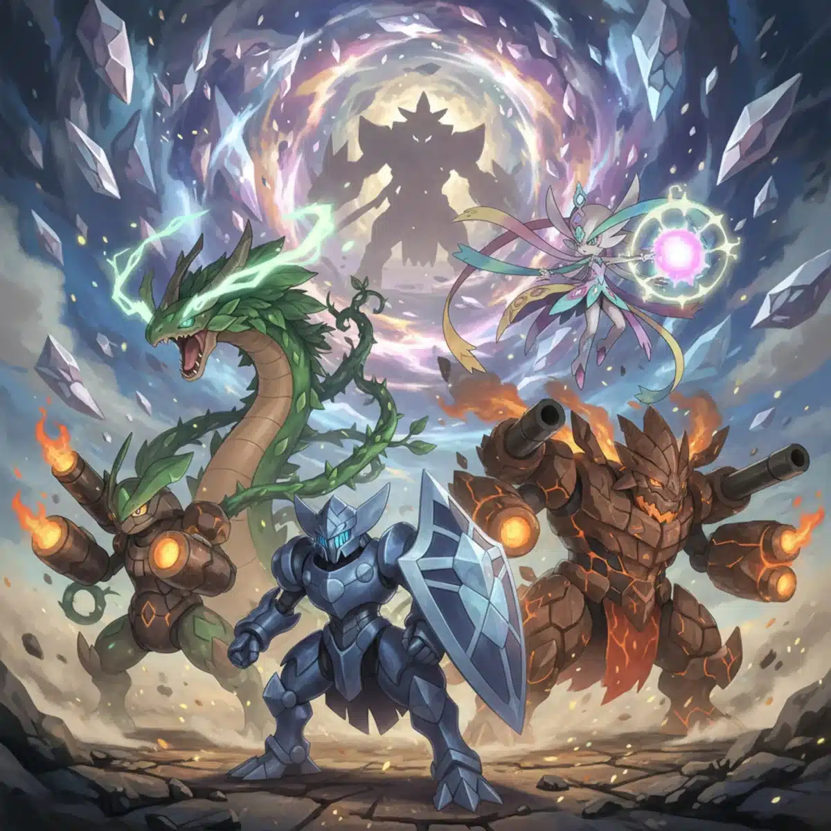 Optimal Pokémon team ready for a Tera Raid Battle challenge