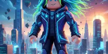 Roblox Avatar Customization 2025: Your New In-Game Look Futuristic Roblox avatar with advanced customization in a virtual world