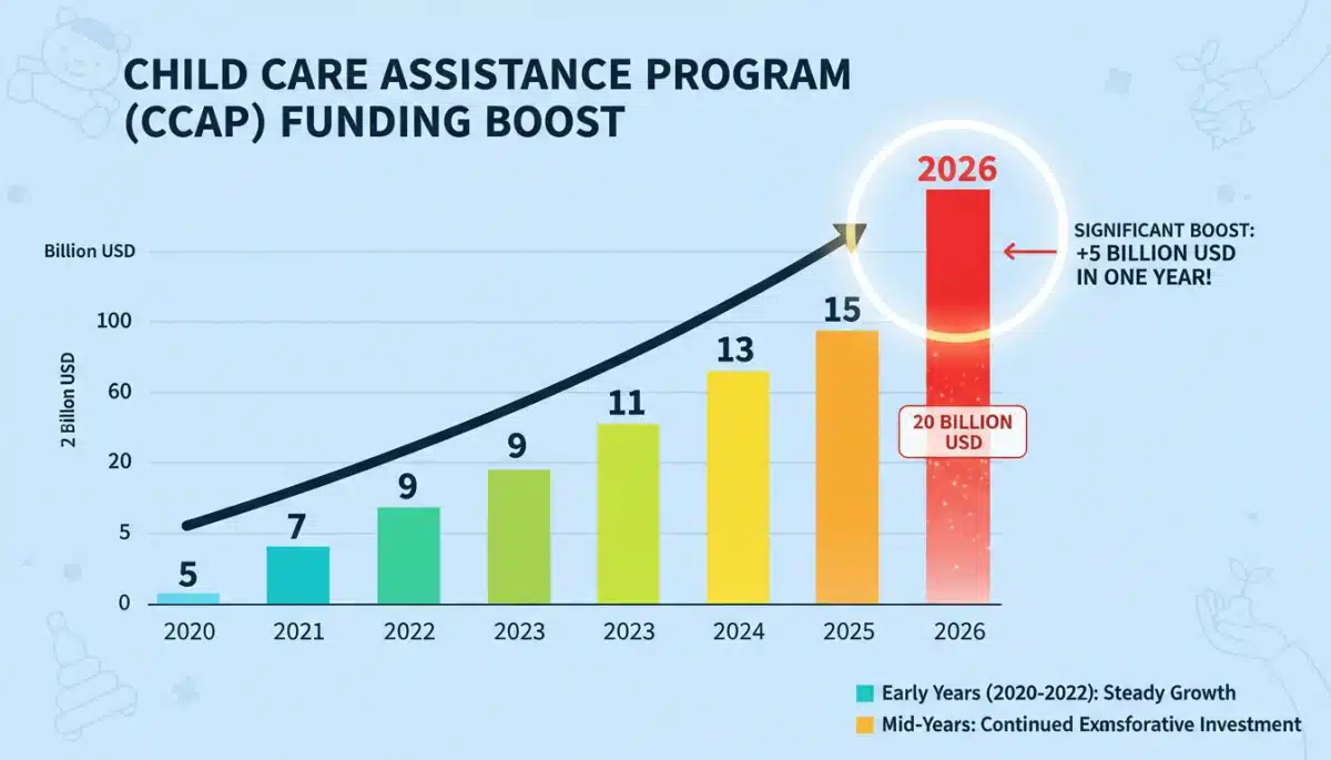 Infographic showing increased CCAP funding for 2026